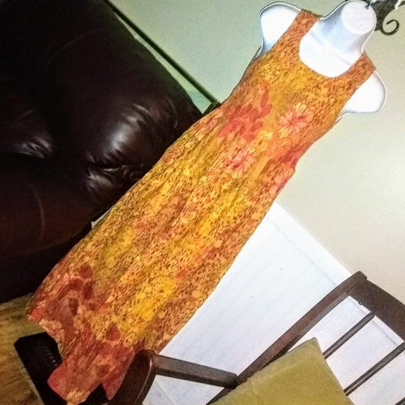 Vintage Jane Ashley Denim Maxi Dress | Women's Plus Size 1X